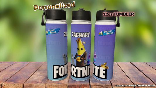 Kids Water Bottle Gamer Tumbler Personalized Water Bottle School Water Bottle