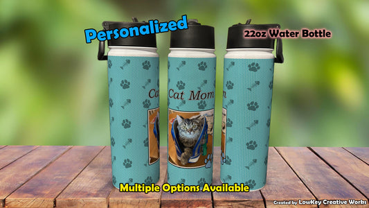 Cat Water Bottle Personalized Cat Water Bottle For Cat Lovers