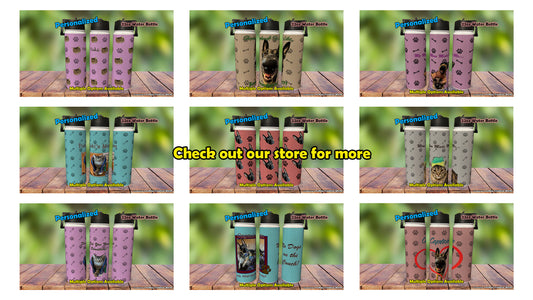 Pet Water Bottle Funny Phrase Personalized Pet Water Bottle Dog Water Bottle Cat