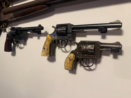Revolver Display Rack Revolver Wall Mount Customizable Sized to Fit Gun Stand