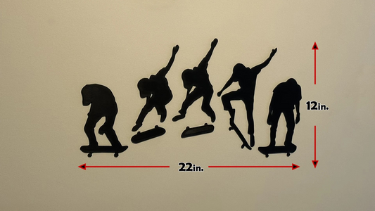 Skateboarding Kick Flip Wall Art Shadow Wall Art Tony Hawk Game Skateboard Trick