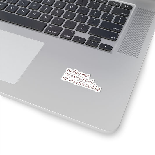 Smut Phrase Kiss-Cut Stickers, Funny Audio Book Listener Decal, Hilarious Reading Quote, Bookish Gift, Literary Lover Sticker Pack