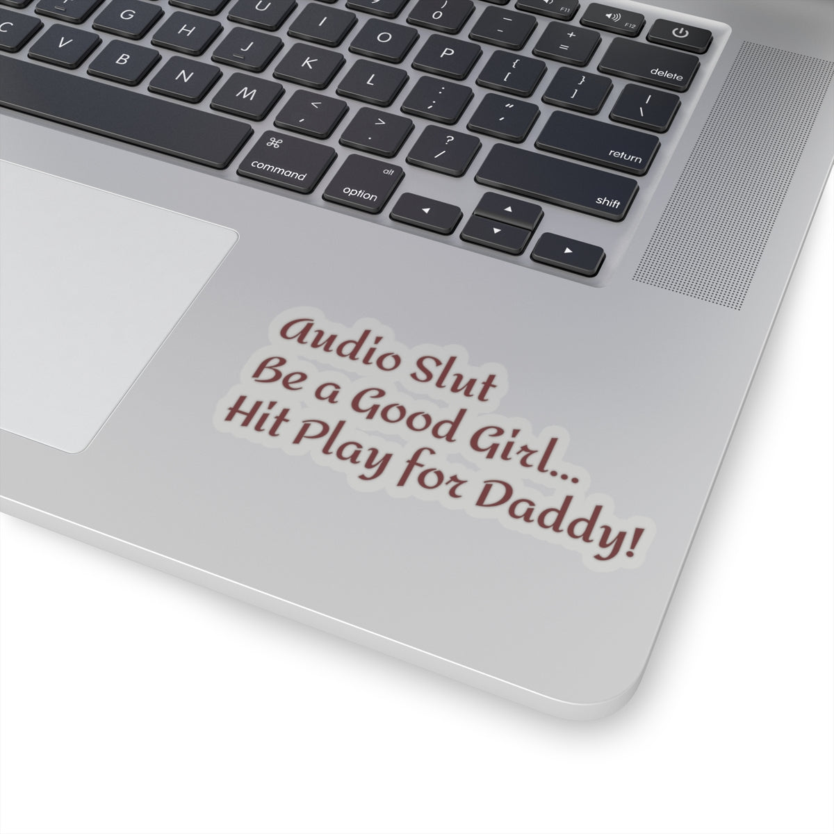 Funny Smut Audiobook Phrase Sticker — Kiss-Cut Sticker for Audio Book Fans