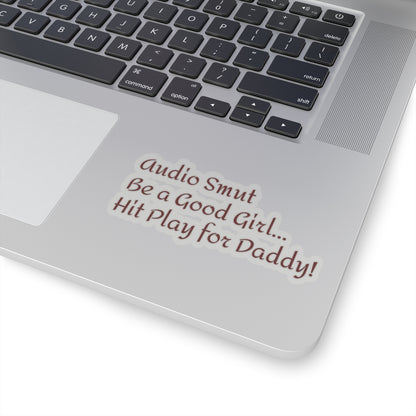 Smut Phrase Kiss-Cut Stickers, Funny Audio Book Listener Decal, Hilarious Reading Quote, Bookish Gift, Literary Lover Sticker Pack
