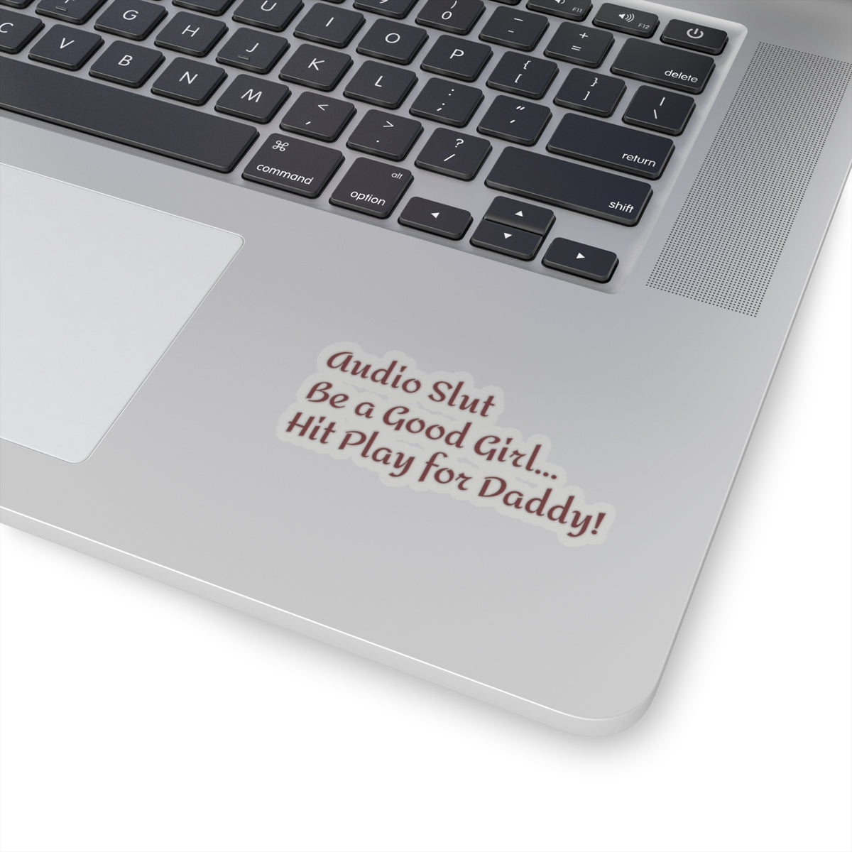 Funny Smut Audiobook Phrase Sticker — Kiss-Cut Sticker for Audio Book Fans