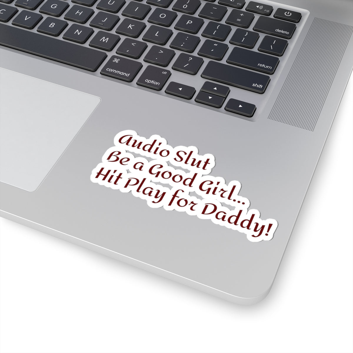 Funny Smut Audiobook Phrase Sticker — Kiss-Cut Sticker for Audio Book Fans