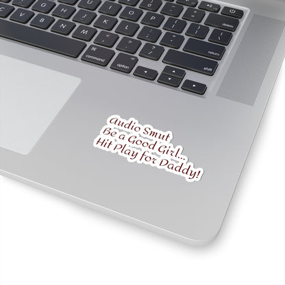 Smut Phrase Kiss-Cut Stickers, Funny Audio Book Listener Decal, Hilarious Reading Quote, Bookish Gift, Literary Lover Sticker Pack