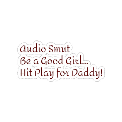 Smut Phrase Kiss-Cut Stickers, Funny Audio Book Listener Decal, Hilarious Reading Quote, Bookish Gift, Literary Lover Sticker Pack