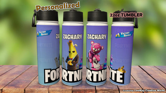 Kids Water Bottle Gamer Tumbler Personalized Water Bottle School Water Bottle