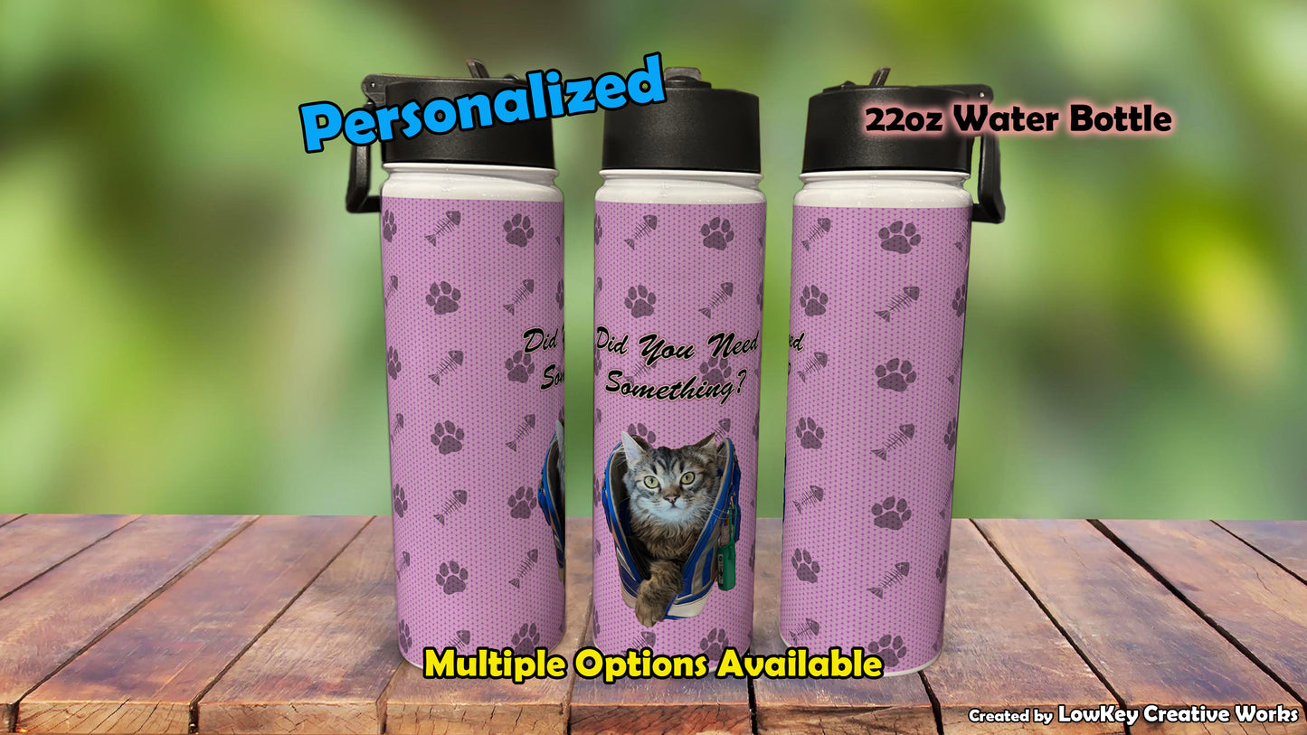 Cat Water Bottle Personalized Cat Water Bottle For Cat Lovers