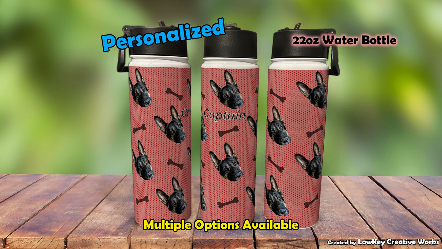 Pet Water Bottle Funny Phrase Personalized Pet Water Bottle Dog Water Bottle Cat