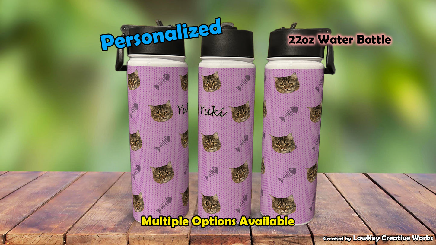 Pet Water Bottle Funny Phrase Personalized Pet Water Bottle Dog Water Bottle Cat
