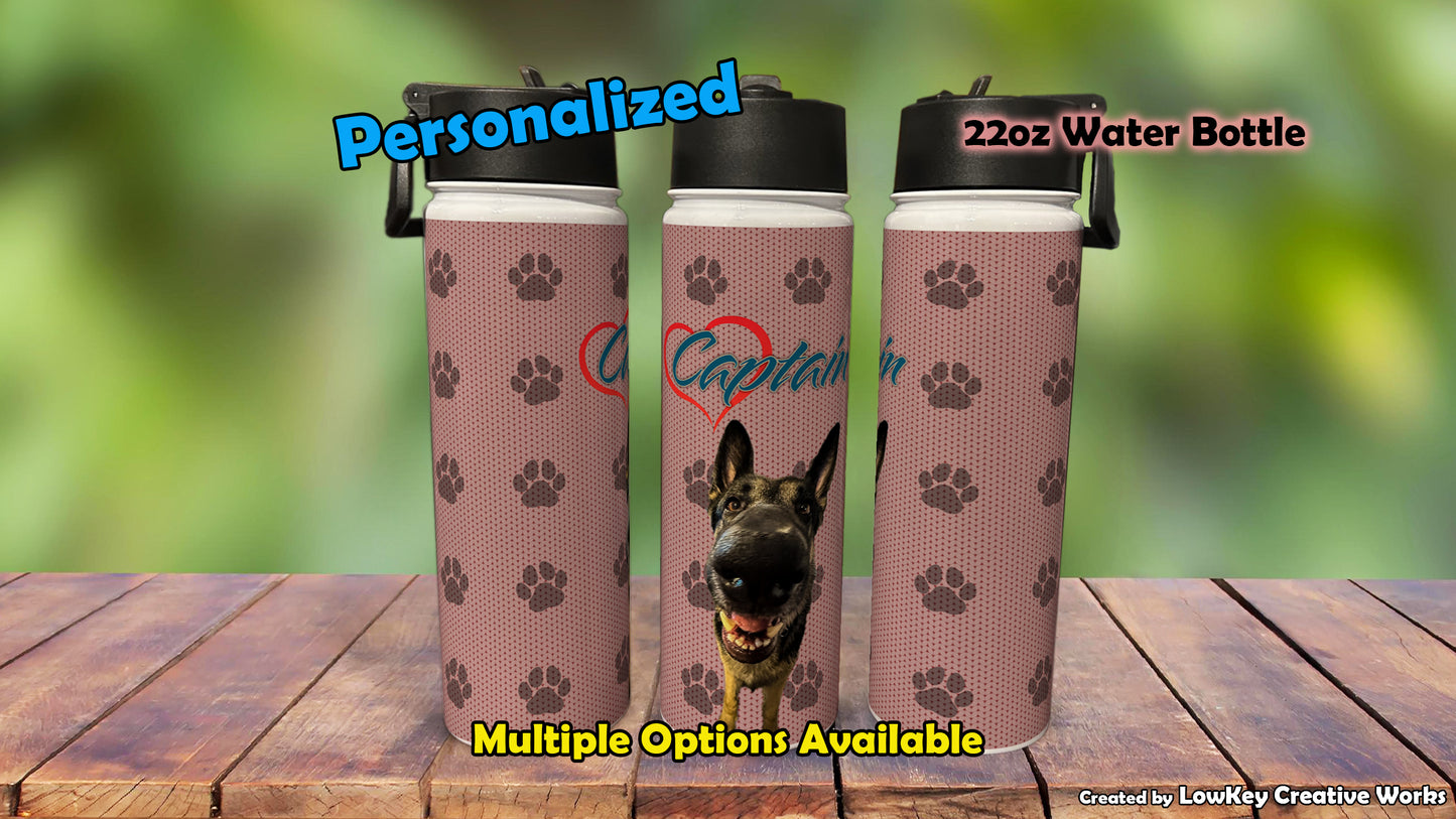 Pet Water Bottle Funny Phrase Personalized Pet Water Bottle Dog Water Bottle Cat
