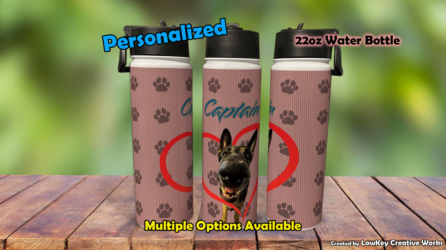 Pet Water Bottle Funny Phrase Personalized Pet Water Bottle Dog Water Bottle Cat