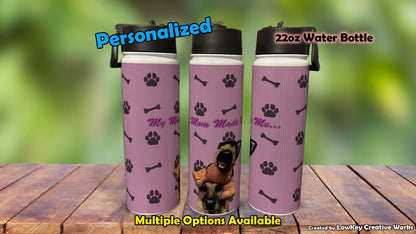 Pet Water Bottle Funny Phrase Personalized Pet Water Bottle Dog Water Bottle Cat
