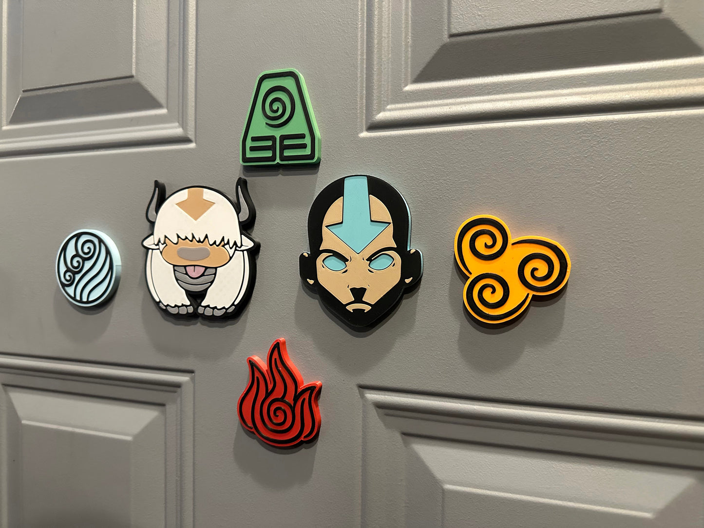 Avatar the Last Airbender Sign Magnet Aang Appa and the 4 Elements