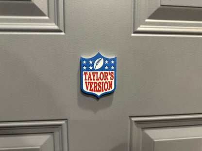 T Swift Sign Football Magnet