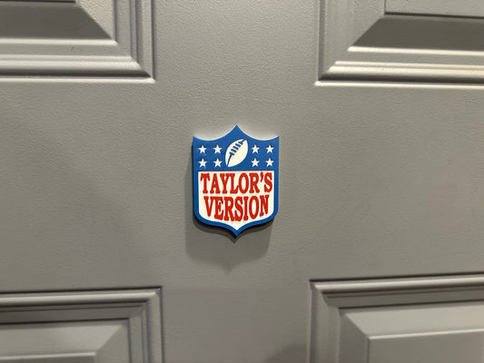 T Swift Sign Football Magnet