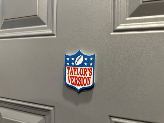 T Swift Sign Football Magnet