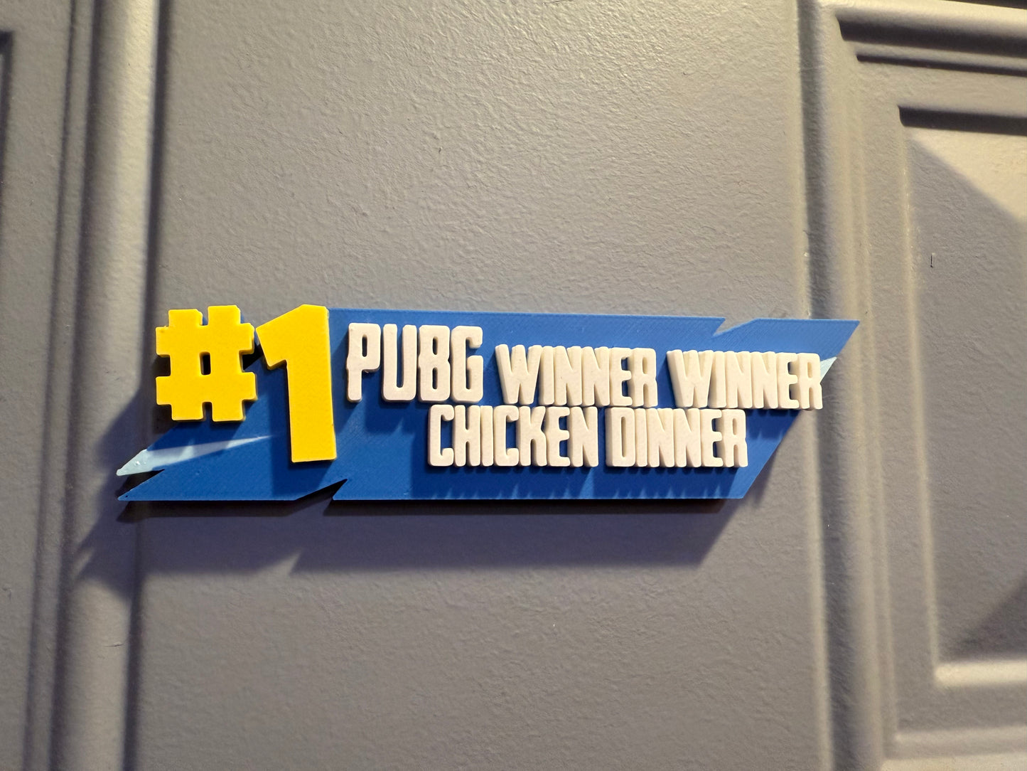 PUBG Sign Winner Winner Chicken Dinner Magnet Cake Topper PUBG Video Game Decor