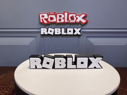 Roblox Sign Roblox Magnet Roblox Cake Topper Kids Video Game Birthday Decor