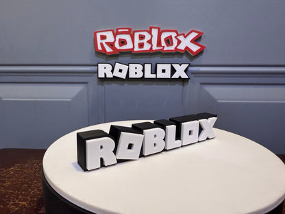 Roblox Sign Roblox Magnet Roblox Cake Topper Kids Video Game Birthday Decor