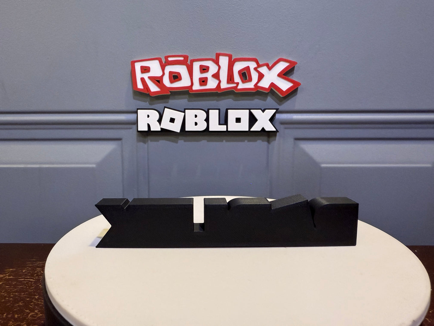 Roblox Sign Roblox Magnet Roblox Cake Topper Kids Video Game Birthday Decor