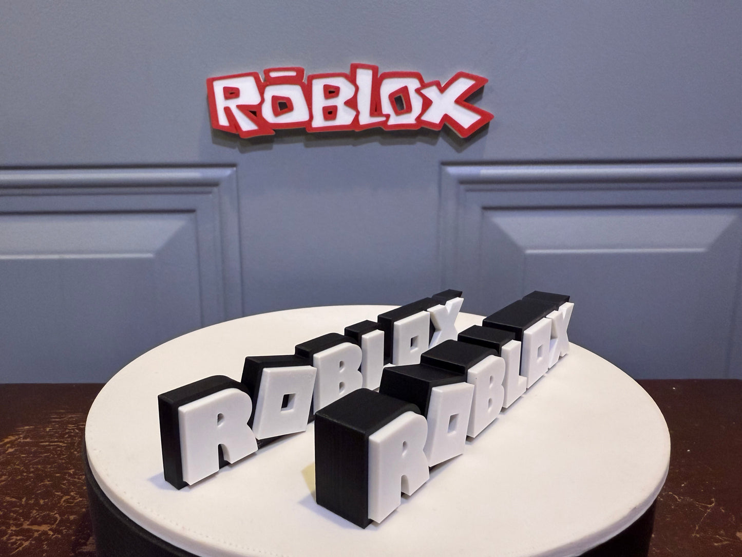 Roblox Sign Roblox Magnet Roblox Cake Topper Kids Video Game Birthday Decor