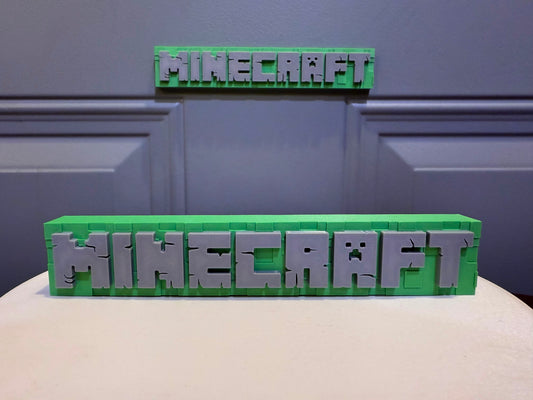 Minecraft Sign Minecraft Magnet Cake Topper Kids Video Game Birthday Decor
