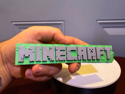 Minecraft Sign Minecraft Magnet Cake Topper Kids Video Game Birthday Decor