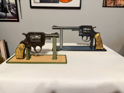 Revolver Display Stand Customizable Sized to Fit Personalized Colors Gun Stand