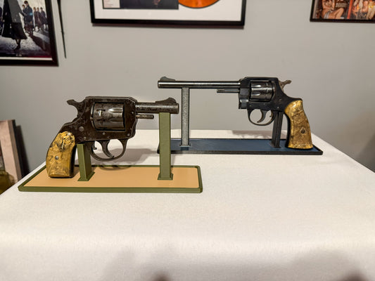 Revolver Display Stand Customizable Sized to Fit Personalized Colors Gun Stand