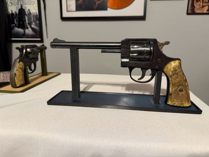 Revolver Display Stand Customizable Sized to Fit Personalized Colors Gun Stand
