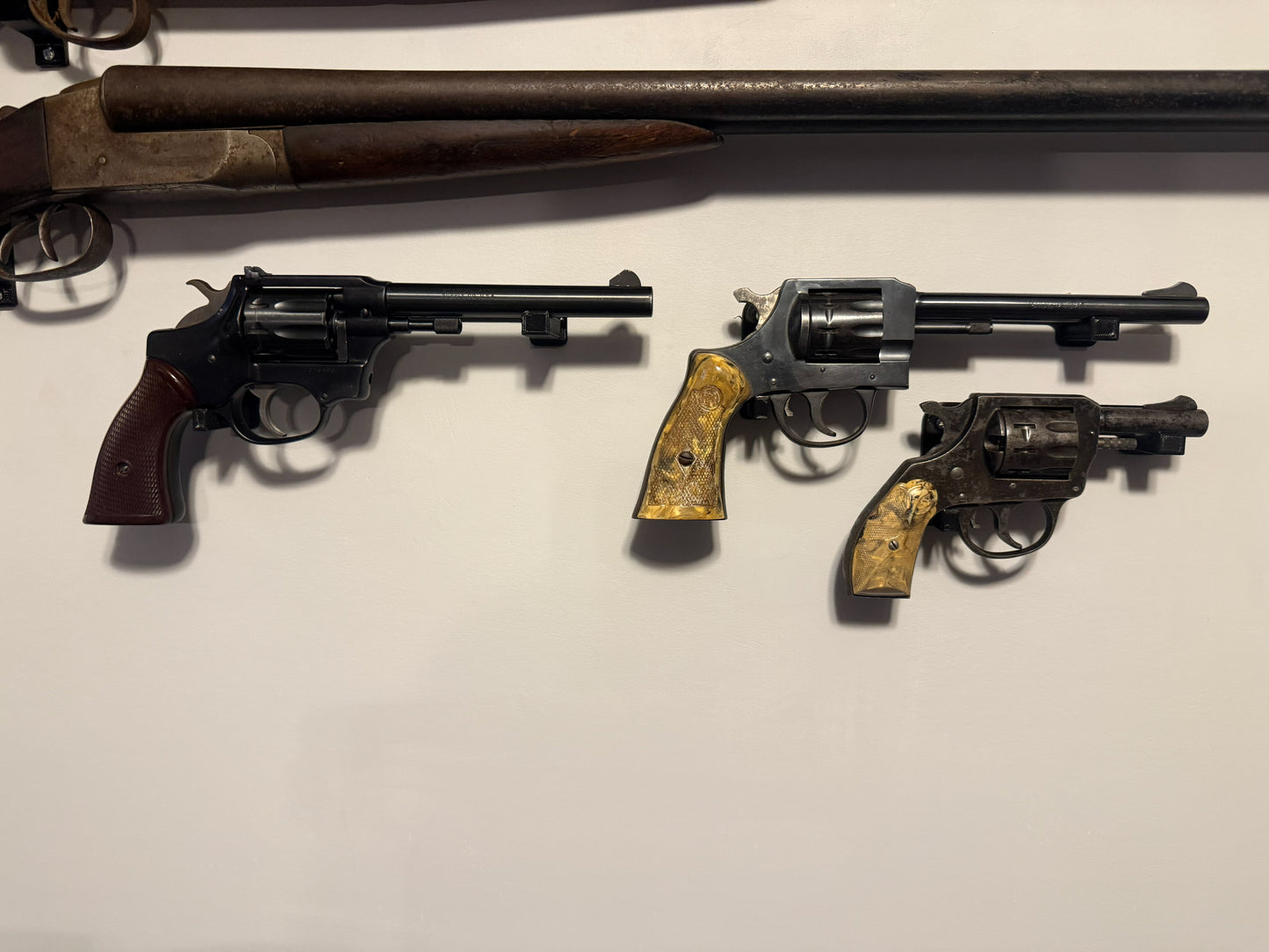 Revolver Display Rack Revolver Wall Mount Customizable Sized to Fit Gun Stand
